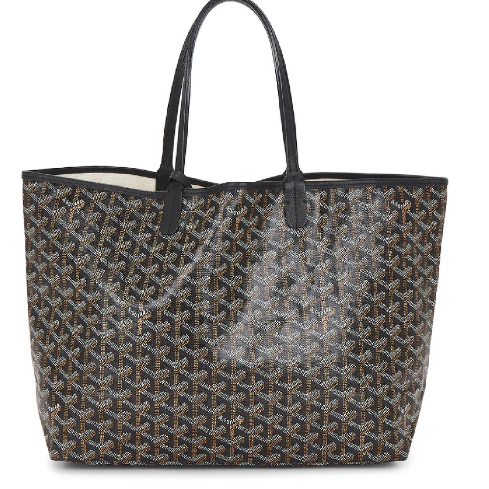 Goyard Bag Ebony and Black Tote with Pouch and Duster